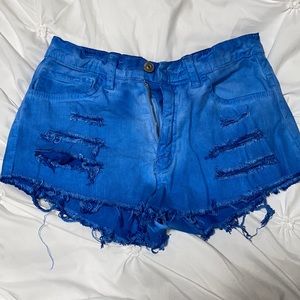O2 Denim Blue Shorts